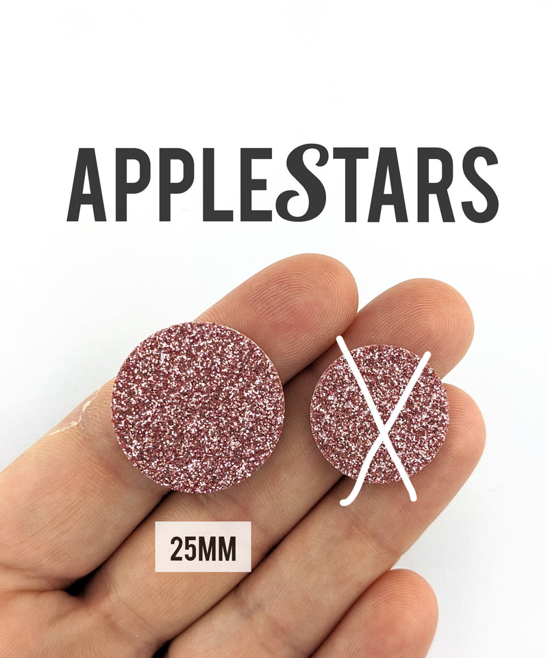 Rond AppleStars Or rose 25mm