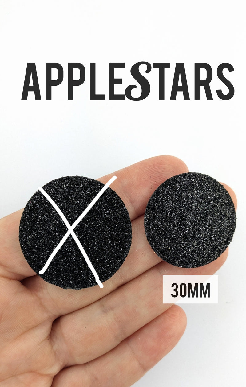 Rond AppleStars Noir 30mm