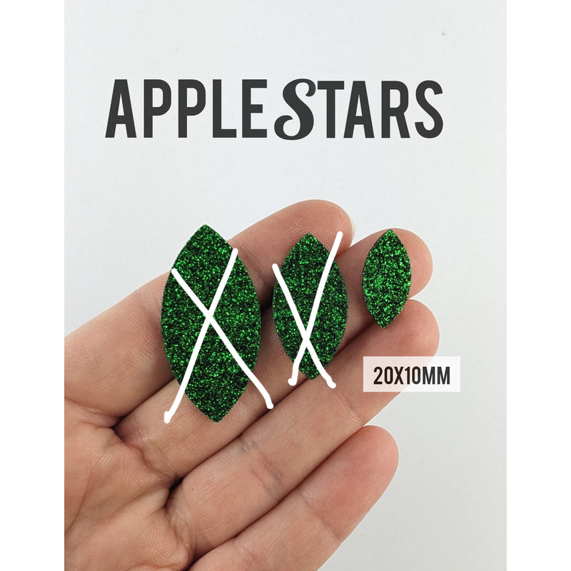 Feuille 20x10mm AppleStars Vert