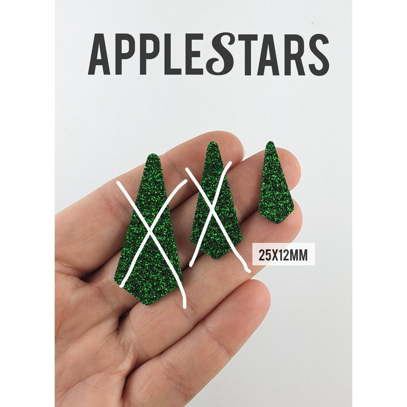 Pampille AppleStars Vert 25x12mm