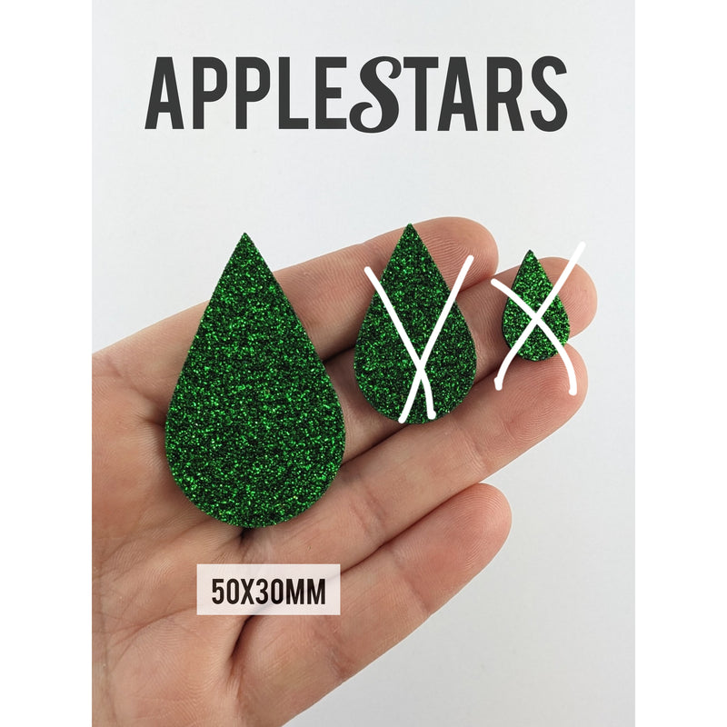 Goutte AppleStars Vert 50x30mm