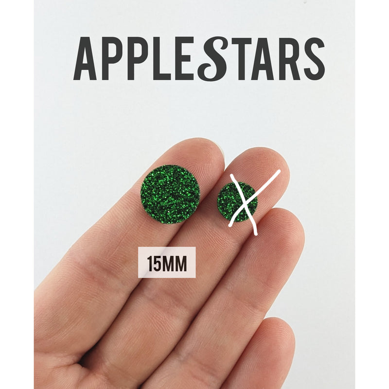 Rond AppleStars Vert 15mm