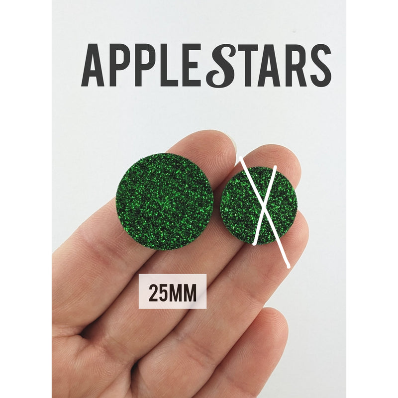 Rond AppleStars Vert 25mm